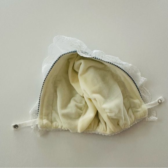 Momoidea 9-12 Months Baby Girl Gingham Bow Bubble Romper Bonnet Set - Picture 5 of 7